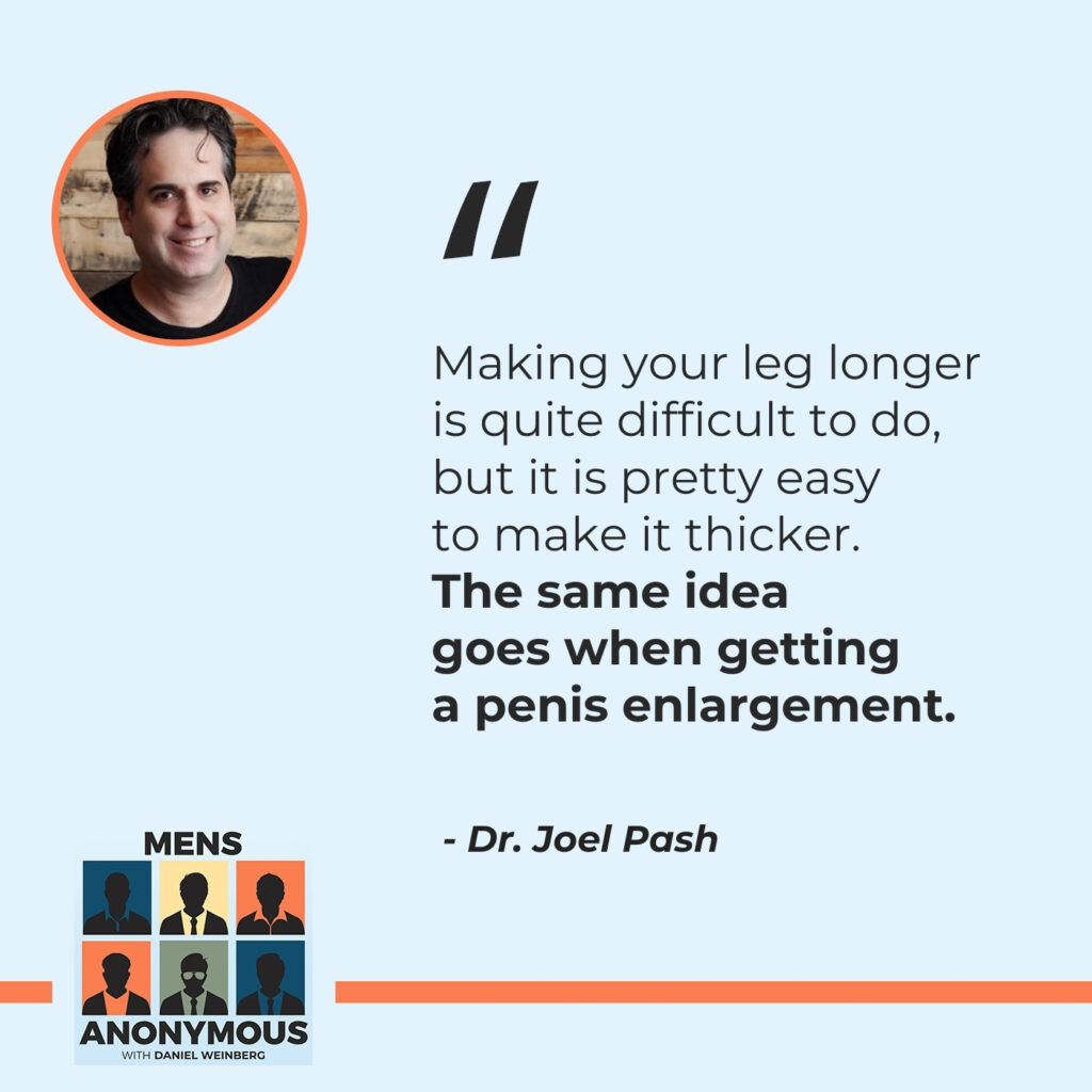 Mens Anonymous | Dr. Joel Pash | Penis Enlargement